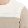 Custom spring 12gg sailor sweater russian style crew neck color combination man knitwear sweater